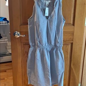 NWT blue and white striped dress